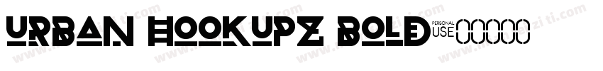 URBAN HOOKUPZ Bold字体转换
